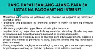 responsableng paggamit ng internet slogan|Kalusugang Digital 101: Mga Paraan Para Maging Ligtas sa Internet.
